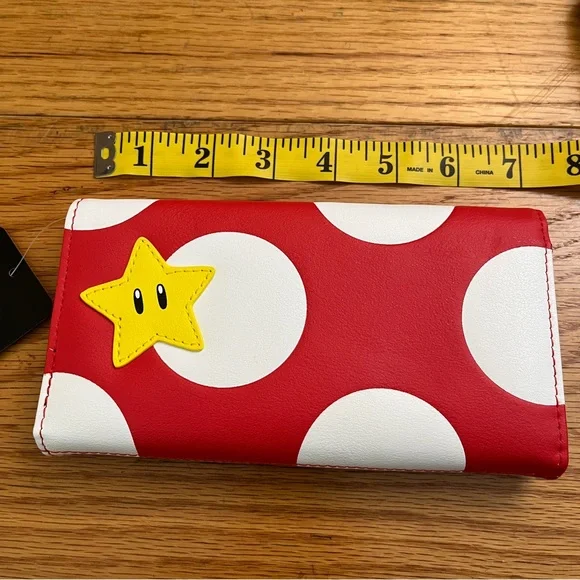 Super Mario Toad wallet NEW mushroom red - Picture 4 of 5